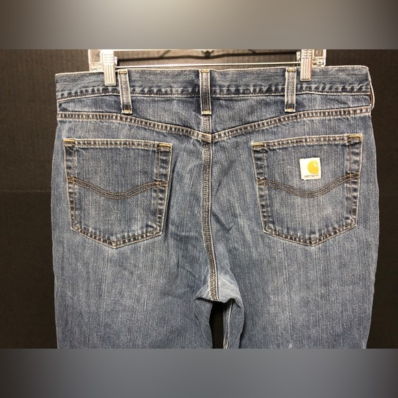 🪺Carhartt Distressed Relaxed Fit Blue Denim Jeans - Picture 11 of 13